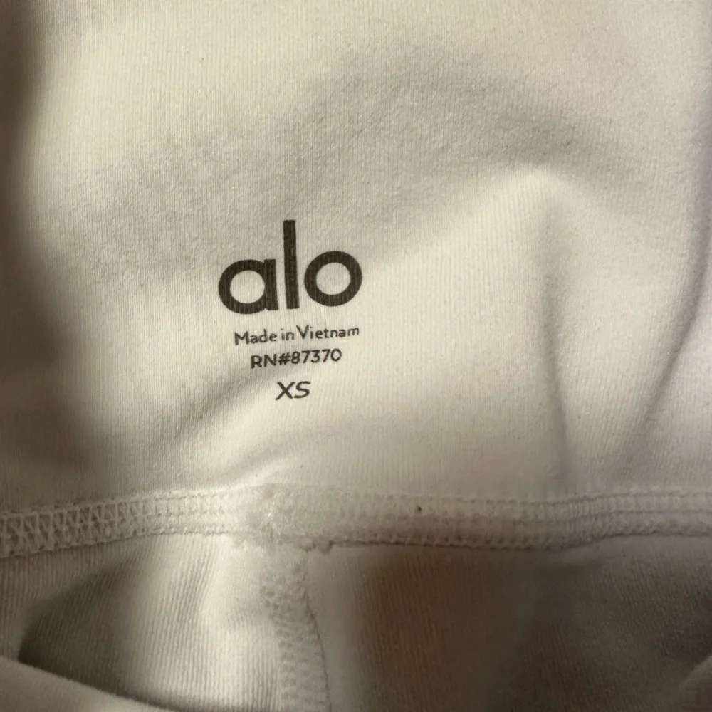 ALO YOGA High Waist Moto Legging White